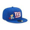 New Era Mens NFL New york Giants Crown Champions 59Fifty Fitted Hat 60243465 Blue, Grey Undervisor