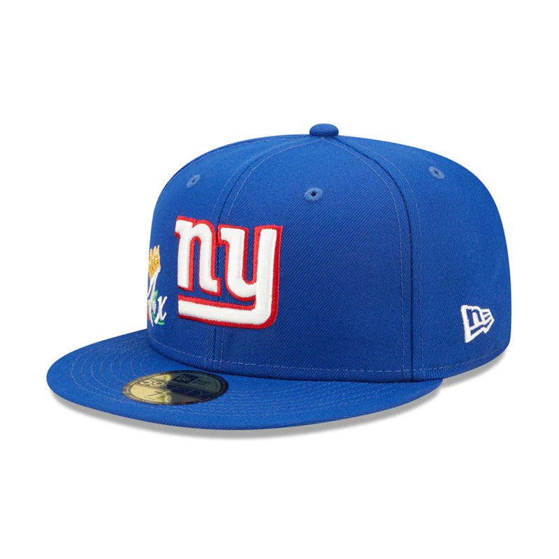 New Era Mens NFL New york Giants Crown Champions 59Fifty Fitted Hat 60243465 Blue, Grey Undervisor