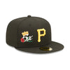 New Era Mens MLB Pittsburgh Pirates Crown Champions 59Fifty Fitted Hat 60243473 Black, Grey Undervisor