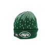 New Era Mens NFL New York Jets Knit Freeze Beanie 60268309 Green/White, Undervisor