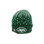 New Era Mens NFL New York Jets Knit Freeze Beanie 60268309 Green/White