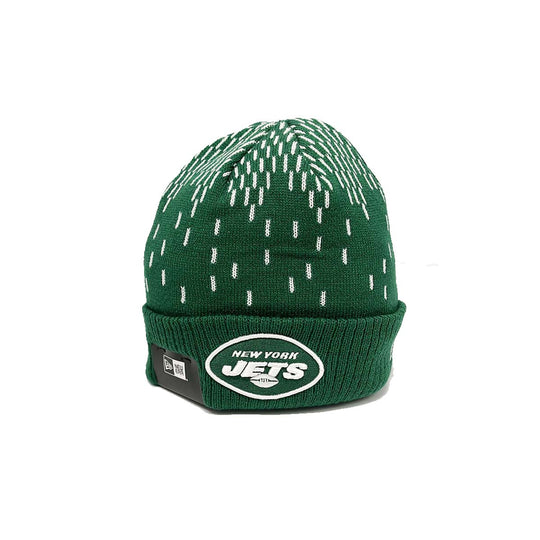 New Era Mens NFL New York Jets Knit Freeze Beanie 60268309 Green/White, Undervisor