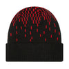 New Era Mens NBA Chicago Bulls Knit Freeze Beanie 60268564 Black/Red, Undervisor