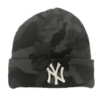 New Era Mens MLB New York Yankees Knit Beanie 60268651 Black Camo