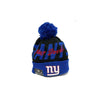 New Era Mens NFL New york Giants Knit Confident Pom Beanie 60268805 Black/Blue