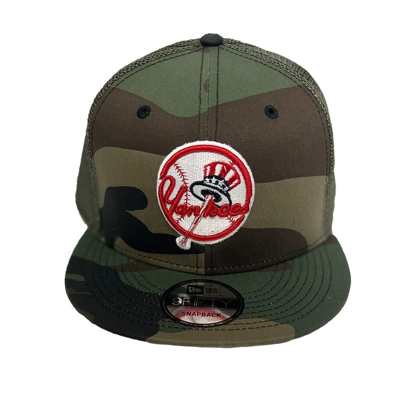 New Era Mens MLB New York Yankees 9Fifty Snapback Hat 60269061 Camo