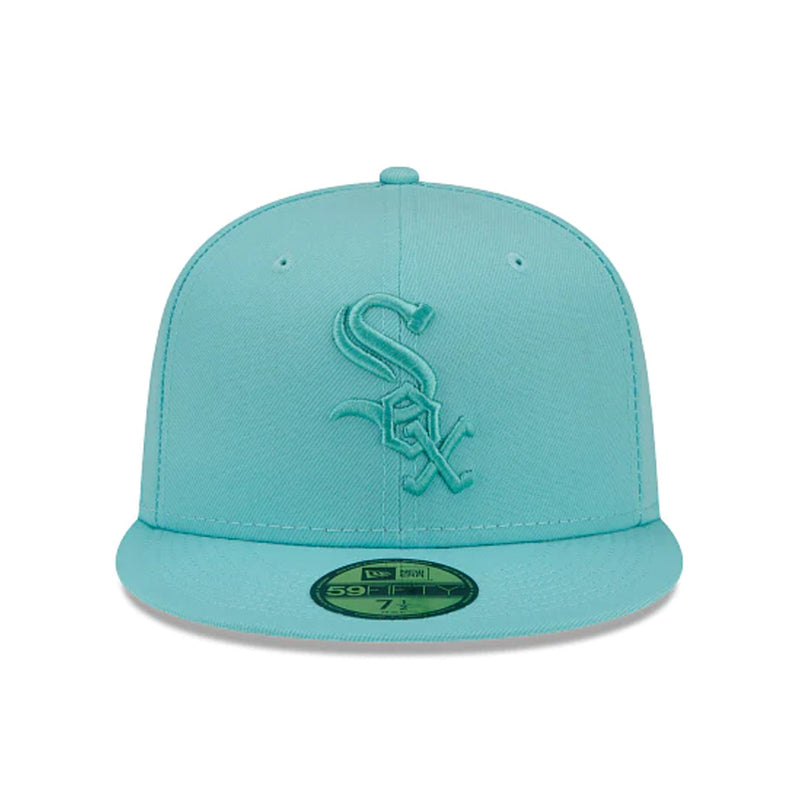 New Era Mens MLB Chicago White Sox Color Pack 59Fifty Fitted Hat 60278428 Teal, Grey Undervisor