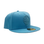 New Era Mens MLB New York Yankees Color Pack 59Fifty Fitted Hat 60278527 Sky Blue, Grey Undervisor