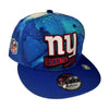 New Era Mens NFL New york Giants Sideline Ink 9Fifty Snapback Hat 60280377 Blue, Blue Undervisor