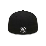 New Era Mens MLB New York Yankees Side Patch Bloom 59Fifty Fitted Hat 60288156 Navy, Light Blue Undervisor