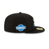 New Era Mens MLB Chicago White Sox Side Patch Bloom 59Fifty Fitted Hat 60288159 Black, Blue Undervisor
