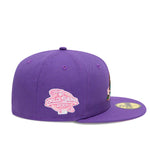 New Era Mens MLB Arizona Diamondbacks Side Patch Bloom 59Fifty Fitted Hat 60288165 Purple, Pink Undervisor