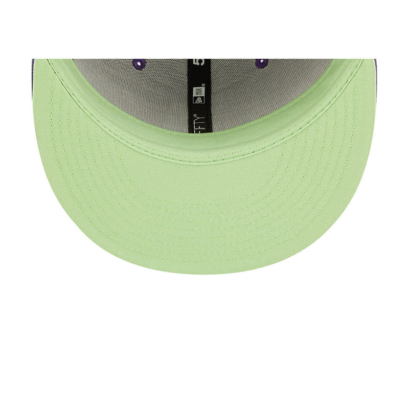 New Era Mens MLB Arizona Diamondbacks Citrus Pop 59Fifty Fitted Hat 60288257 Purple, Light Green Undervisor