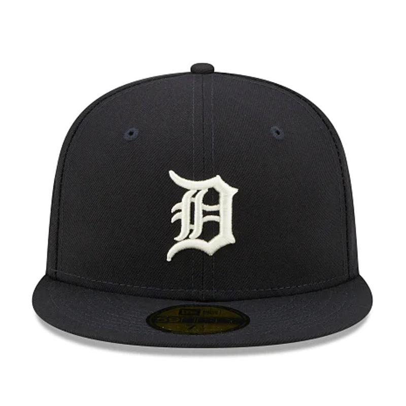 New Era Mens MLB Detroit Tigers Citrus Pop 59Fifty Fitted Hat 60288263 Navy, Light Green Undervisor