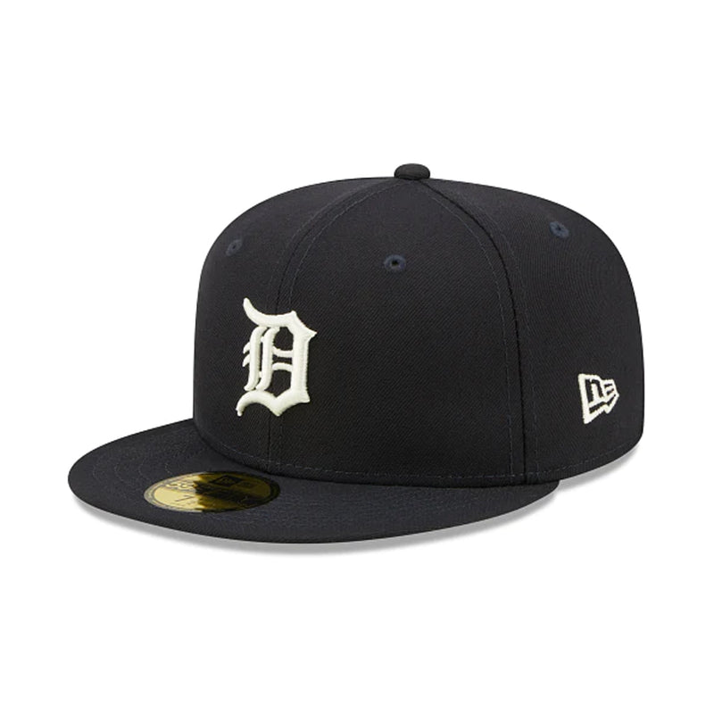 New Era Mens MLB Detroit Tigers Citrus Pop 59Fifty Fitted Hat 60288263 Navy, Light Green Undervisor