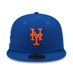 New Era Mens MLB New York Mets Citrus Pop 59Fifty Fitted Hat 60288267 Royal Blue, Light Green Undervisor