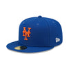 New Era Mens MLB New York Mets Citrus Pop 59Fifty Fitted Hat 60288267 Royal Blue, Light Green Undervisor