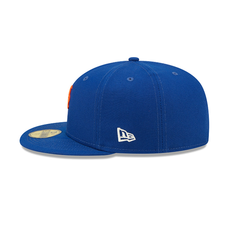New Era Mens MLB New York Mets Citrus Pop 59Fifty Fitted Hat 60288267 Royal Blue, Light Green Undervisor