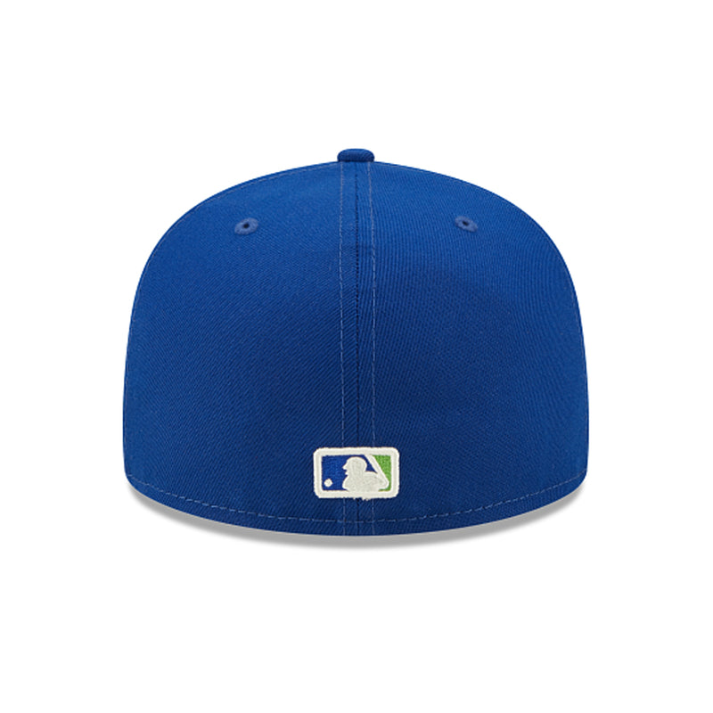 New Era Mens MLB New York Mets Citrus Pop 59Fifty Fitted Hat 60288267 Royal Blue, Light Green Undervisor