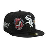 New Era Mens MLB Chicago White Sox Historic Champs 59Fifty Fitted Hat 60288300 Black, Grey Undervisor