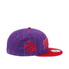 New Era Mens NBA Toronto Raptors City Arch 9Fifty Snapback Hat 60288352 Purple/Red Pinstripes, Green Undervisor