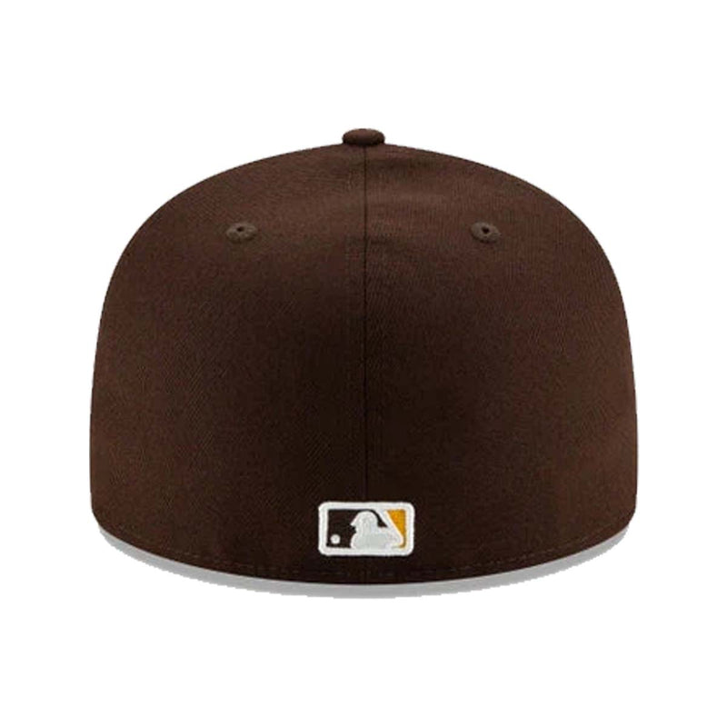 New Era Mens MLB San Diego Padres OTC 59Fifty Fitted Hat 60291257 Brown, Grey Undervisor