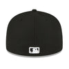 New Era Mens MLB New York Yankees Side Patch World Series 2000 59Fifty Fitted Hat 60291305 Black, Grey Undervisor