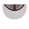 New Era Mens MLB New York Yankees Side Patch World Series 1998 59Fifty Fitted Hat 60291330 Scarlet, Grey Undervisor