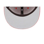 New Era Mens MLB New York Yankees Side Patch World Series 1998 59Fifty Fitted Hat 60291330 Scarlet, Grey Undervisor