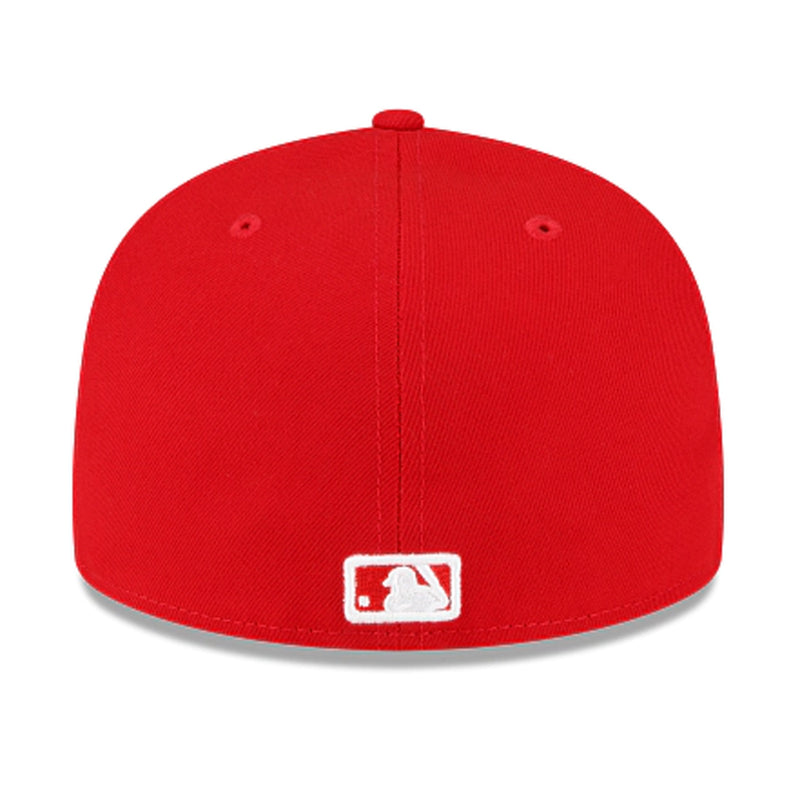 New Era Mens MLB Los Angeles Dodgers Side Patch World Series 1988 59Fifty Fitted Hat 60291335 Scarlet, Grey Undervisor