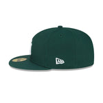 New Era Mens MLB New York Yankees Basic 59Fifty Fitted Hat 60291384 Dark Green, Grey Undervisor