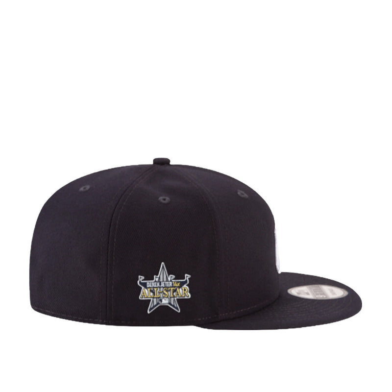 New Era Unisex New York Yankees Derek Jeter Hall Of Fame 14X All Star WS Basic 9Fifty Snapback Hat 60292905 Navy, Black Undervisor