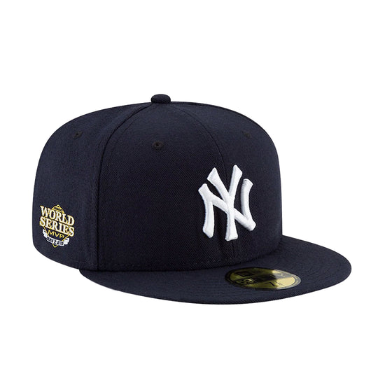 New Era Mens MLB New York Yankees Derek Jeter Hall Of Fame 2000 WS MVP 59Fifty Fitted Hat 60292910 Navy,Black Undervisor