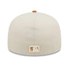 New Era Mens MLB Oakland Athletics Cordvisor 59Fifty Fitted Hat 60296387 Cream/Brown, Dark Green Undervisor