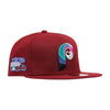 New Era Mens MLB Philadelphia Phillies Polar Lights 59Fifty Fitted Hat 60296493 Red, Lavender Undervisor