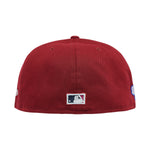 New Era Mens MLB Philadelphia Phillies Polar Lights 59Fifty Fitted Hat 60296493 Red, Lavender Undervisor