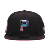 New Era Mens MLB Pittsburgh Pirates Polar Lights 59Fifty Fitted Hat 60296498 Black, Pink Undervisor