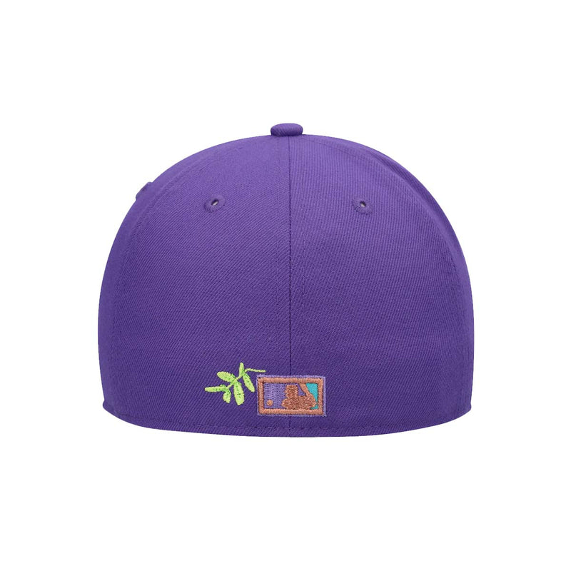 New Era Mens MLB Arizona Diamondbacks Stateview 59Fifty Fitted Hat 60296531 Purple, Grey Undervisor