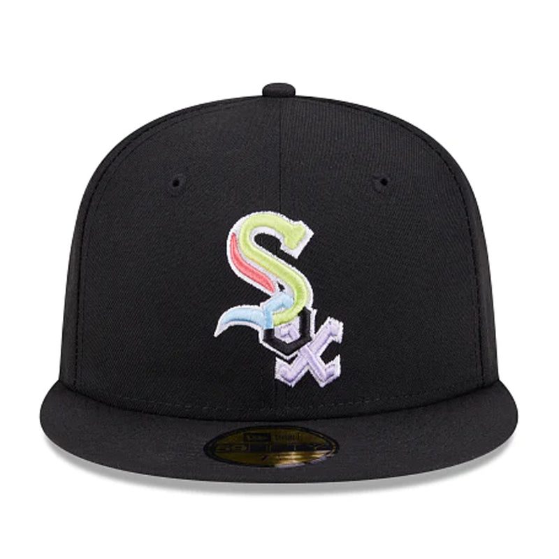New Era Mens MLB Chicago White Sox Color Pack Multi World Series 2005 59Fifty Fitted Hat 60303634 Black, Grey Undervisor