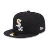 New Era Mens MLB Chicago White Sox Color Pack Multi World Series 2005 59Fifty Fitted Hat 60303634 Black, Grey Undervisor