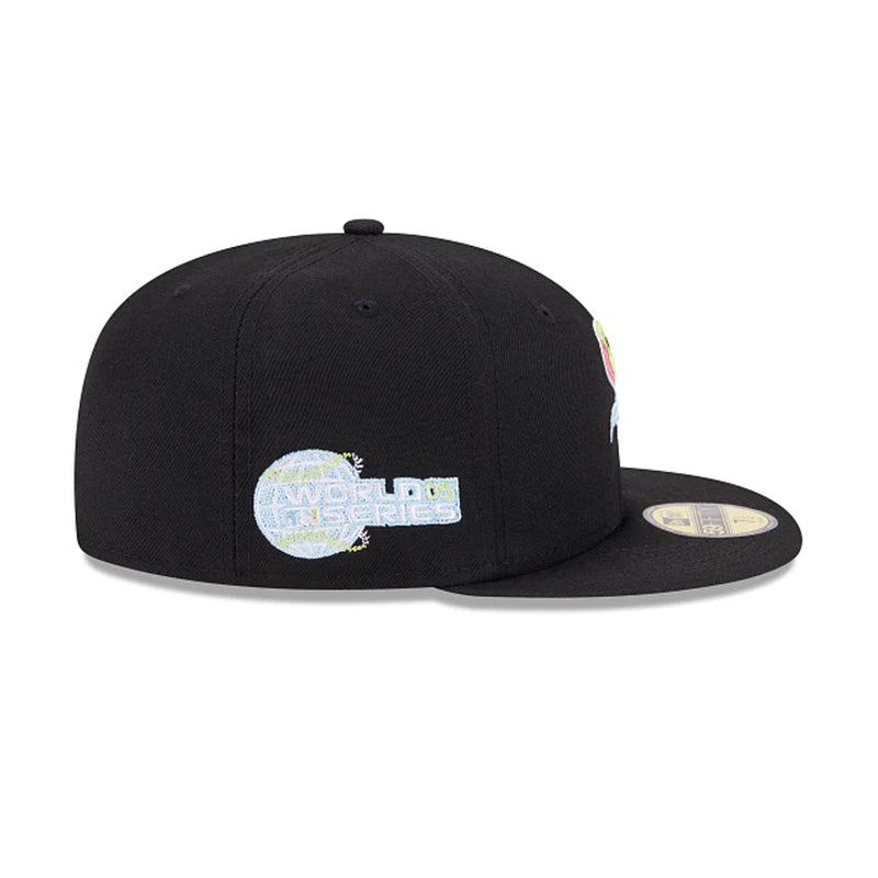 New Era Mens MLB Chicago White Sox Color Pack Multi World Series 2005 59Fifty Fitted Hat 60303634 Black, Grey Undervisor