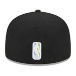 New Era Mens NBA Minnesota Timberwolves Color Pack Multi Side Patch 59Fifty Fitted Hat 60303682 Black, Grey Undervisor