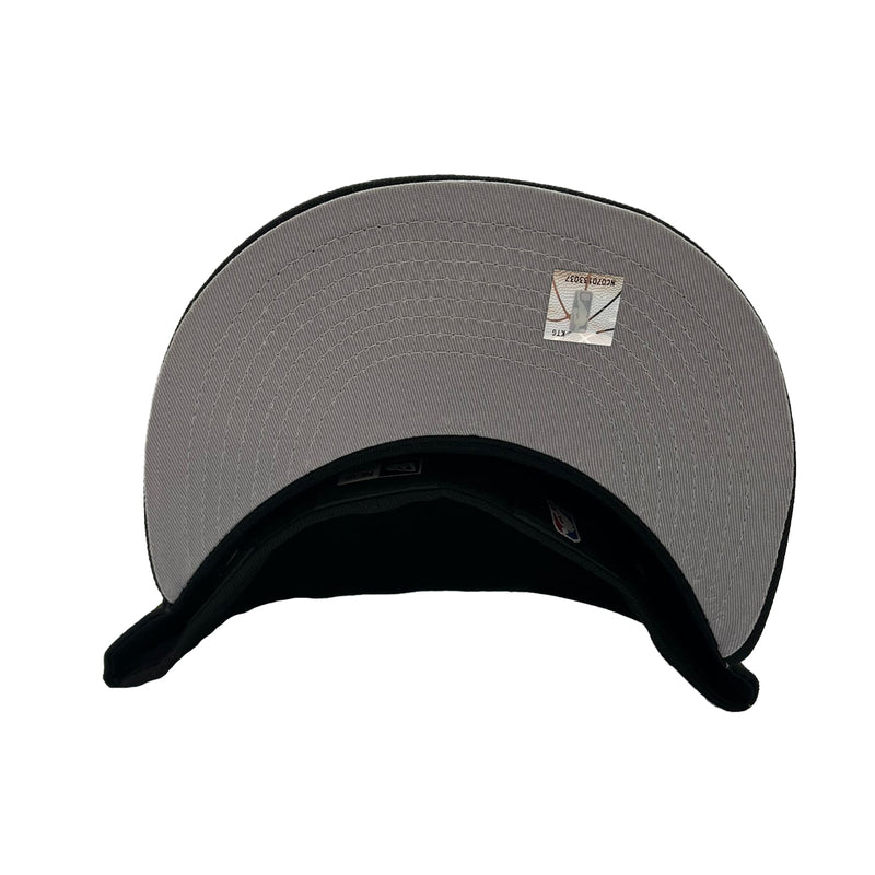 New Era Mens NBA Minnesota Timberwolves Color Pack Multi Side Patch 59Fifty Fitted Hat 60303682 Black, Grey Undervisor