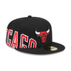 New Era Mens NBA Chicago Bulls Arch E1 59Fifty Fitted Hat 60305166 Black, Grey Undervisor