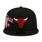 New Era Mens NBA Chicago Bulls Icon E1 9Fifty Snapback Hat 60311072 Black, Grey Undervisor