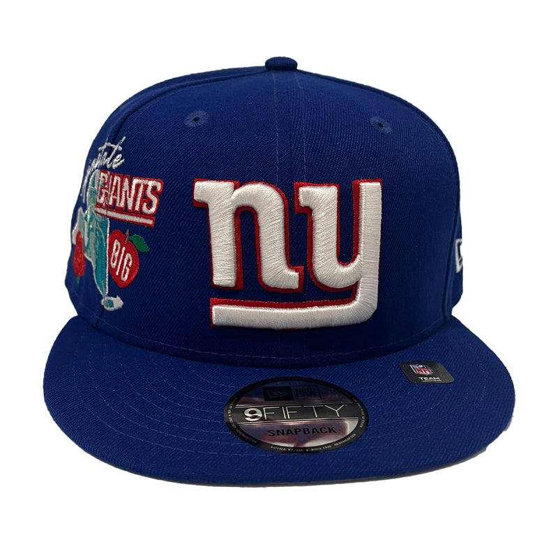 New Era Mens NFL New york Giants Icon E1 9Fifty Snapback Hat 60311114 Blue, Grey Undervisor