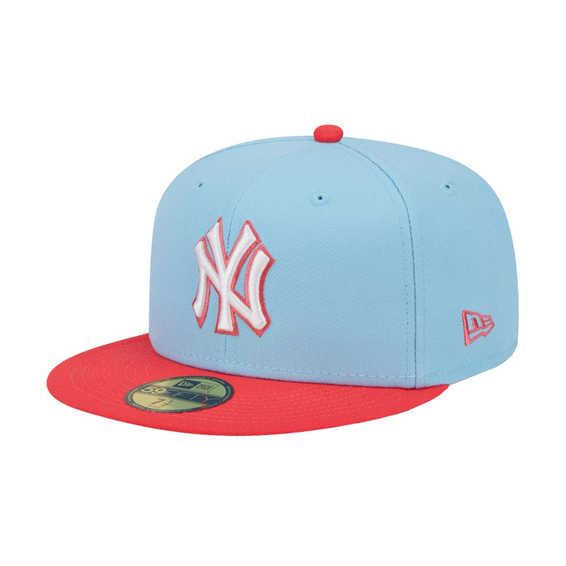 Men's New Era White/Red York Yankees Undervisor 59FIFTY Fitted Hat