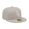 New Era Mens MLB Chicago White Sox Monocamo 59Fifty Fitted Hat 60347124 Grey, Grey Undervisor