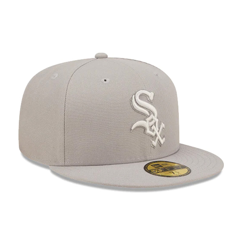 New Era Mens MLB Chicago White Sox Monocamo 59Fifty Fitted Hat 60347124 Grey, Grey Undervisor