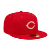 New Era Mens MLB Cincinnati Reds Monocamo 59Fifty Fitted Hat 60347125 Scarlet, Pink Undervisor